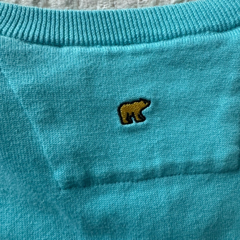JACK NICKLAUS Men's Cotton Light Blue w/ Navy & White Argyle Sweater Vest (L) - Picture 5 of 5